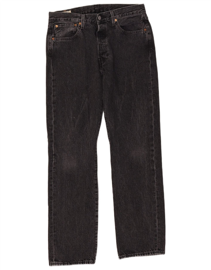 LEVI'S Jeans rectos 501 para hombre W32 L32 Algodón gris