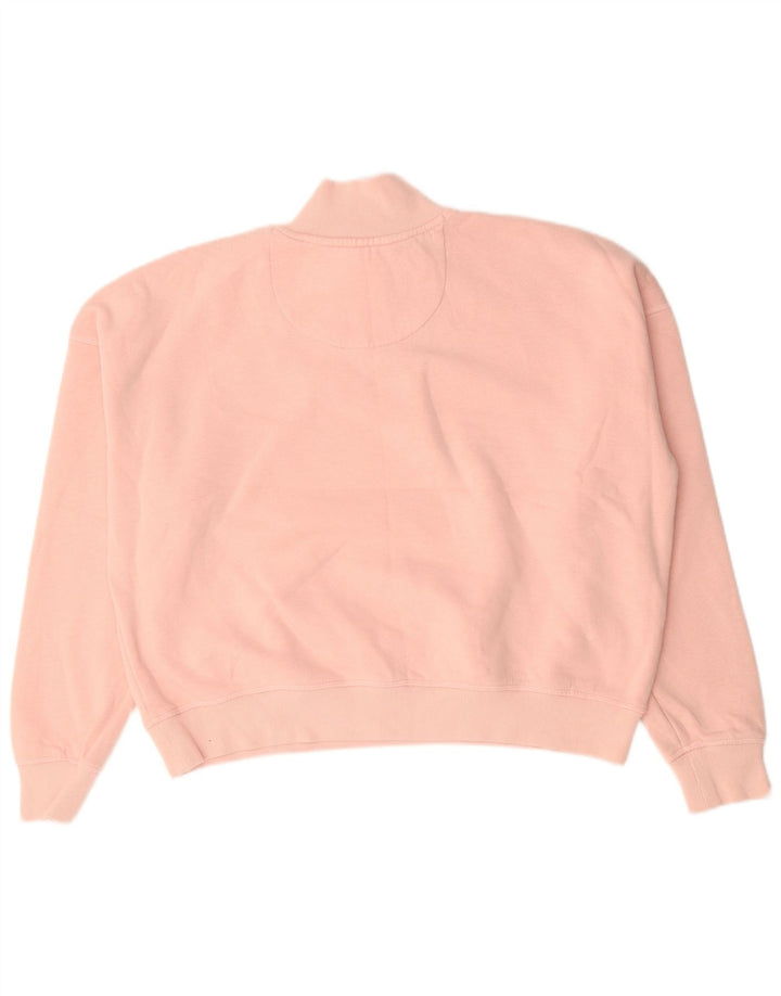 Jack Wills Sudadera con gráfico extragrande para mujer, talla 40, color rosa