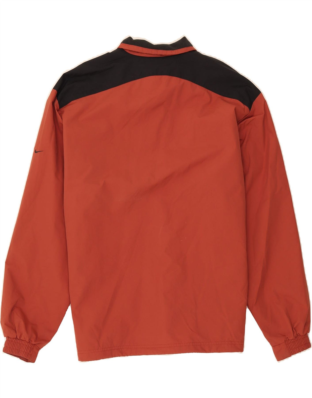 NIKE Mens Pullover Tracksuit Top Jacket UK 39/41 Medium Red Colourblock Vintage Nike and Second-Hand Nike from Messina Hembry 