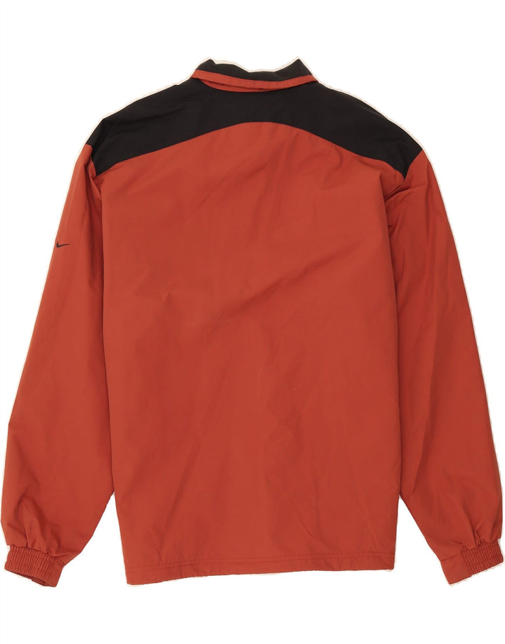 NIKE Mens Pullover Tracksuit Top Jacket UK 39/41 Medium Red Colourblock Vintage Nike and Second-Hand Nike from Messina Hembry 