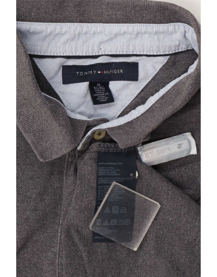 Tommy Hilfiger Polo Hombre XL Algodón Gris
