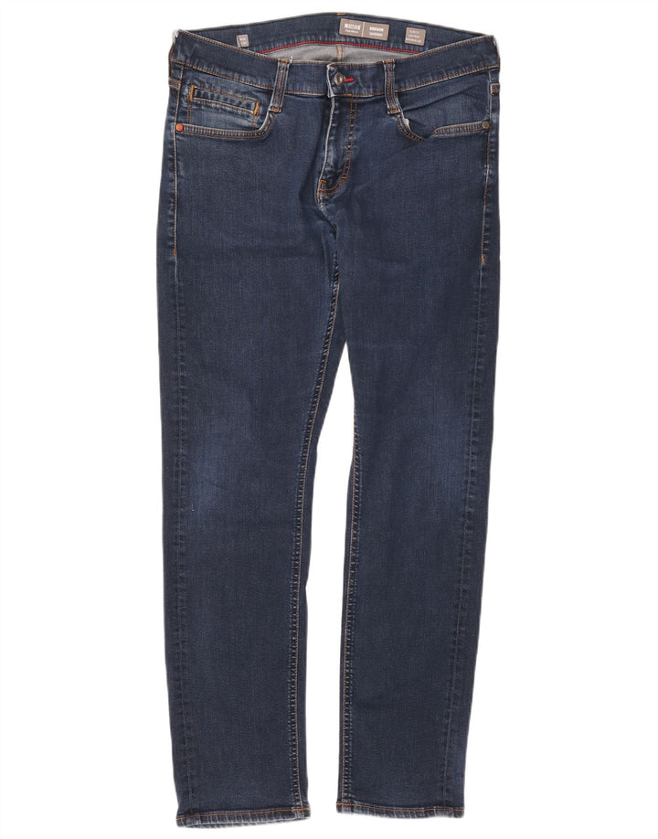 Mustang Vaqueros cónicos ajustados con corte de bota Oregon para hombre W33 L32 Azul marino