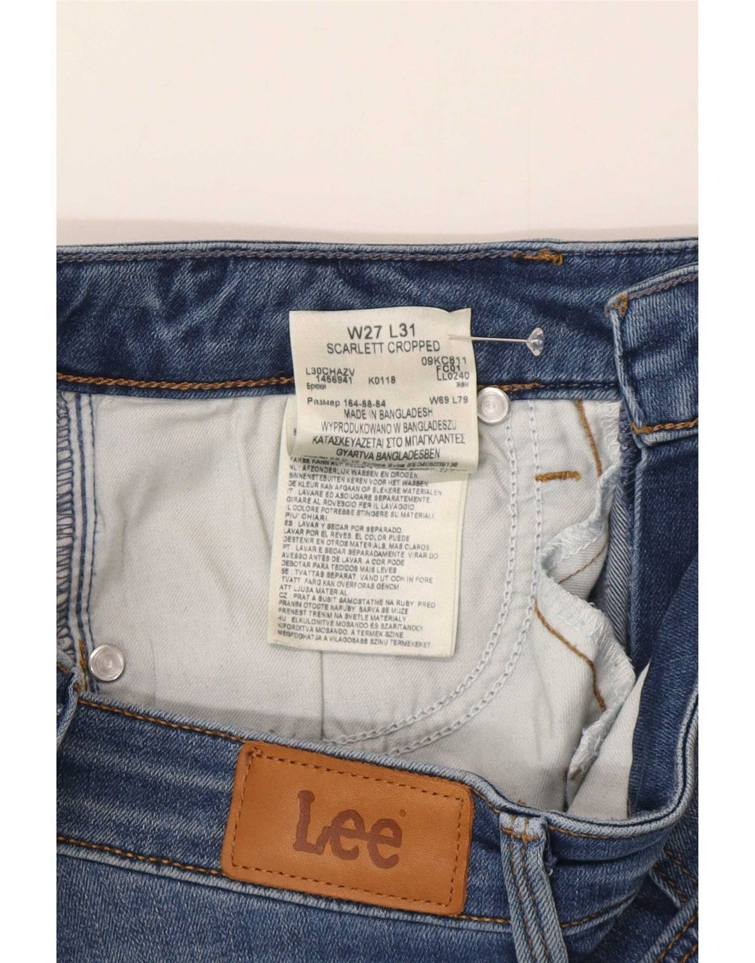 Lee Jeans Cortos Scarlett para Mujer W27 L26 Algodón Azul