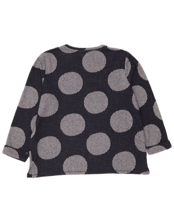 Marks & Spencer Top para mujer manga 3/4 UK 44 Grande Lunares azul marino