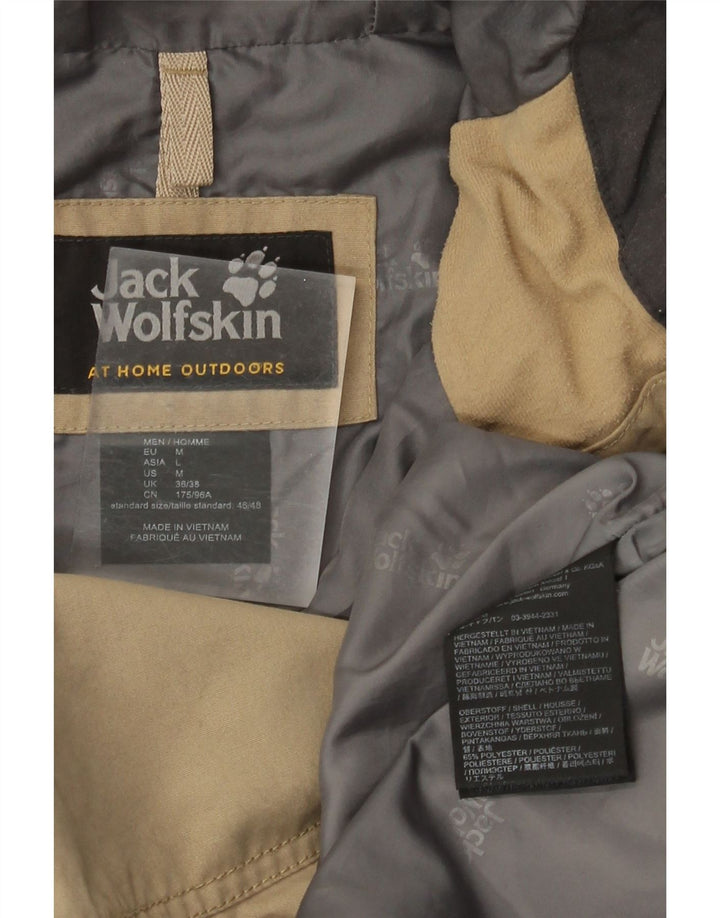 Jack Wolfskin Chaqueta cortavientos para hombre UK 36/38 Medium Beige Colorblock