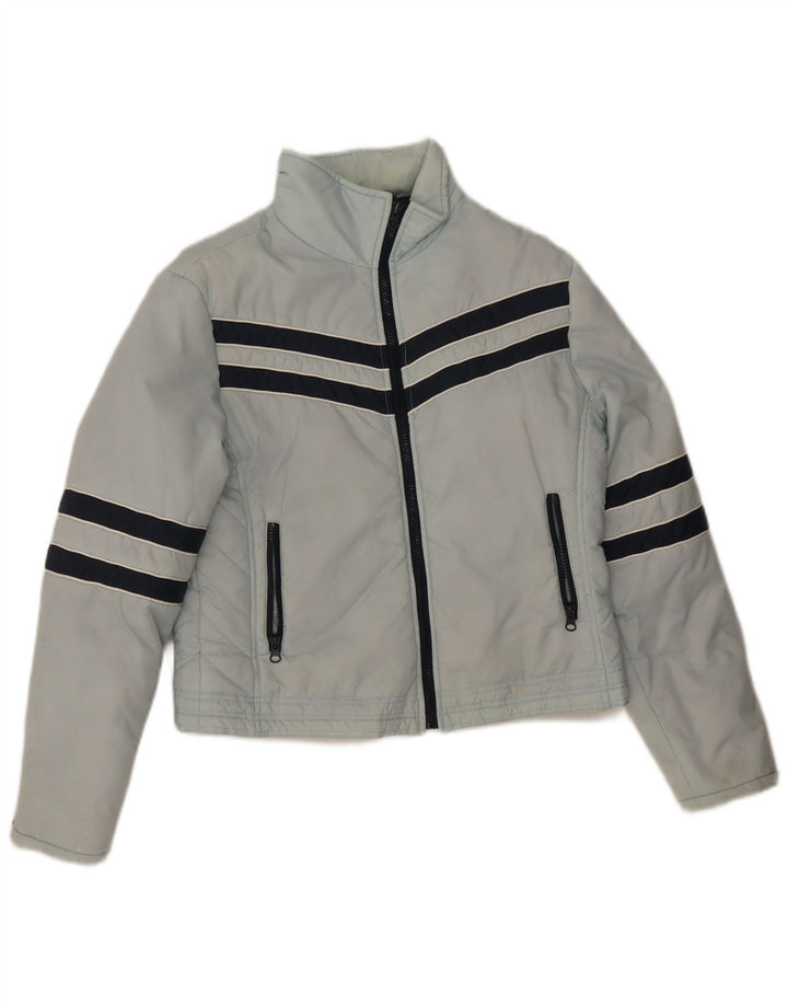 CLOCK HOUSE Chaqueta acolchada para mujer UK 46 Grande Azul Colorblock Poliéster
