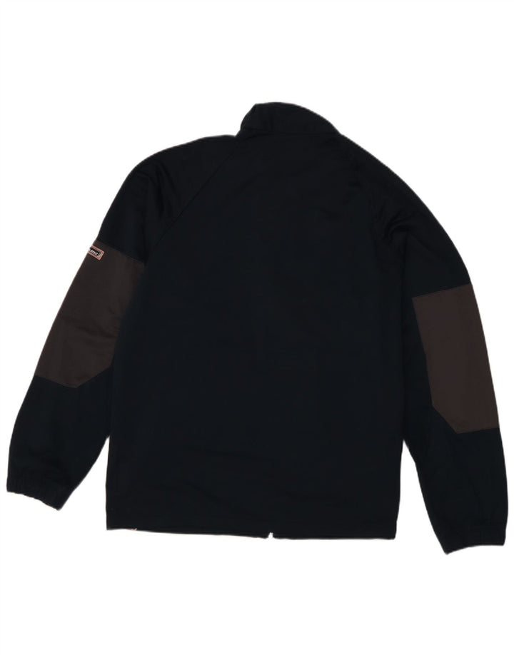 Brugi - Chaqueta de chándal para hombre, color azul marino medio, poliéster con bloques de color