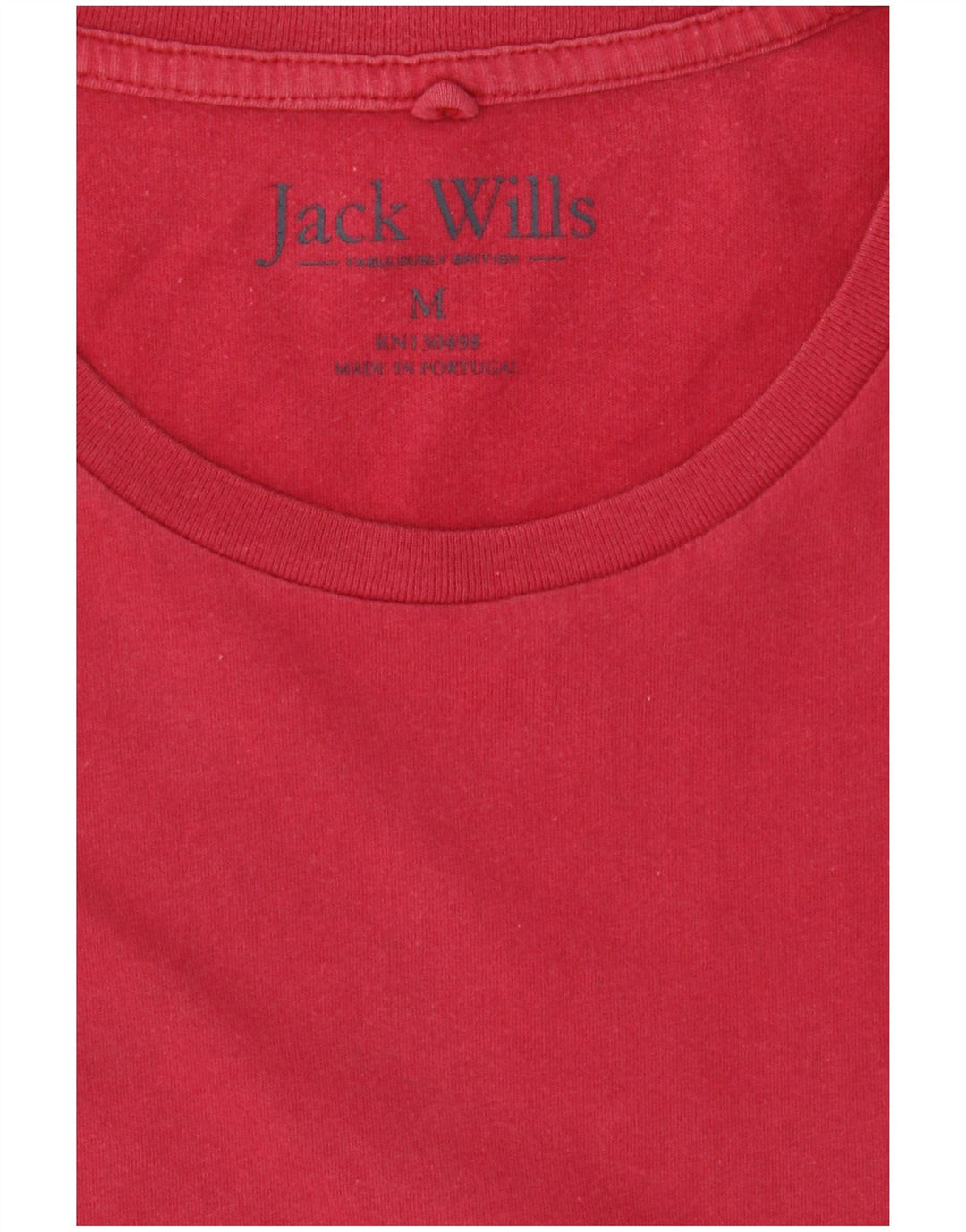 JACK WILLS Camiseta Hombre Top Medium Rojo Algodón