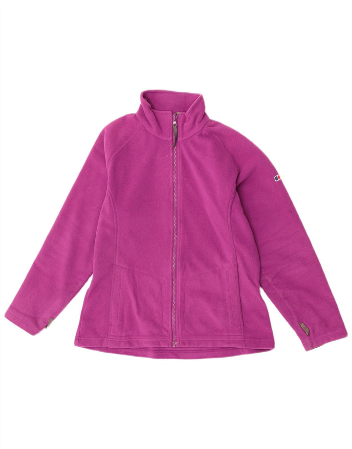 Berghaus Chaqueta polar con forro para mujer UK 42 Poliéster morado mediano