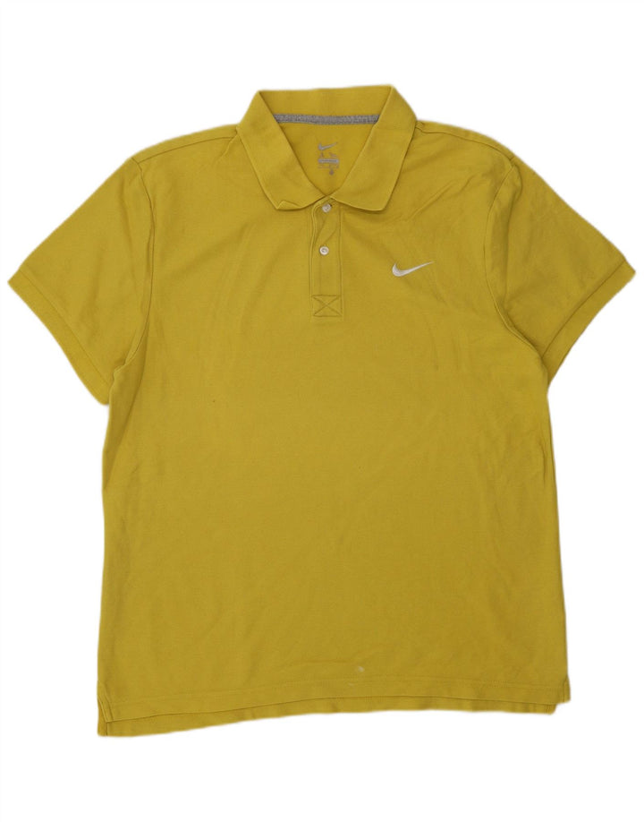 Polo NIKE Hombre Algodón Amarillo Medio