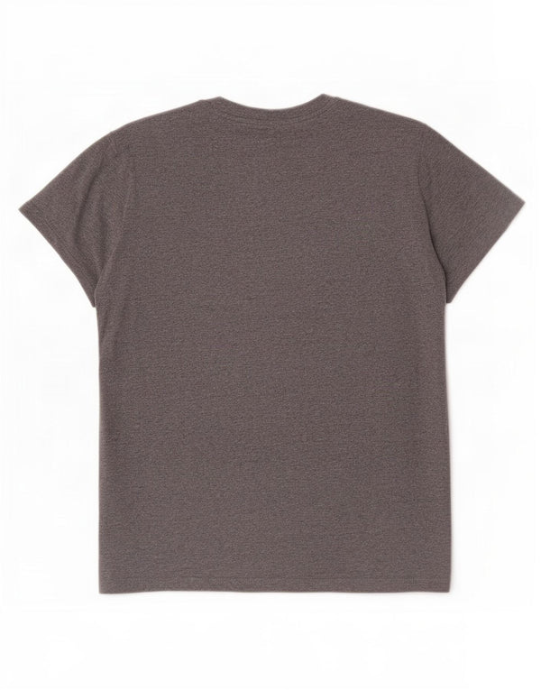 Superdry Camiseta estampada de algodón moteado en gris medio para hombre