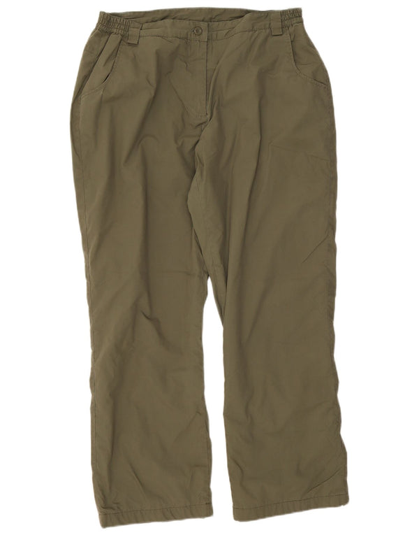 Pantalones de senderismo para mujer Mountain Warehouse UK 40 Large W32 L28 Caqui