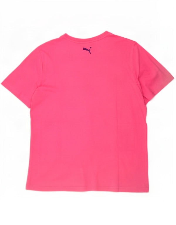 Puma Camiseta gráfica para hombre Top Medium Pink