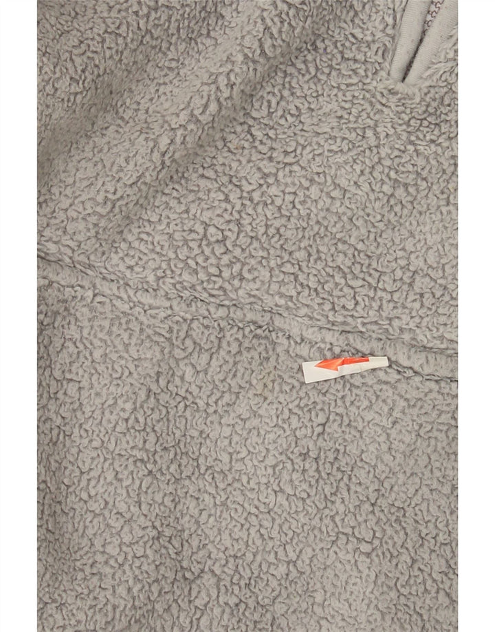 Jersey de forro polar con cuello y cremallera para mujer de Fat Face UK 44 Poliéster gris grande