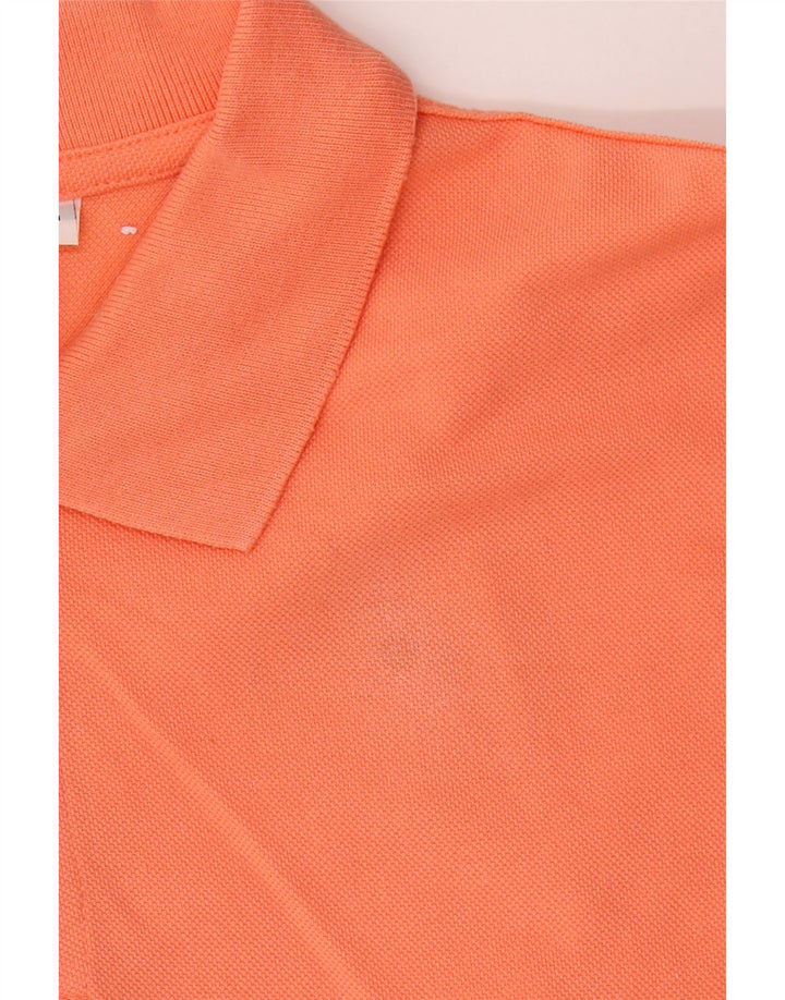 RIFLE Polo para hombre grande de algodón naranja