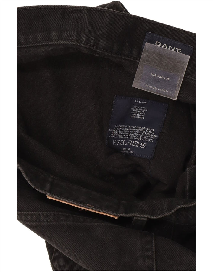 Vaqueros rectos Gant para hombre W34 L32 Algodón gris
