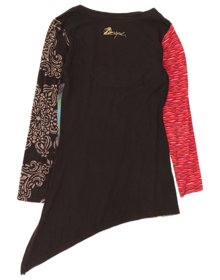 DESIGUAL Top tipo túnica gráfico para mujer UK 10 Small Multicolor Floral