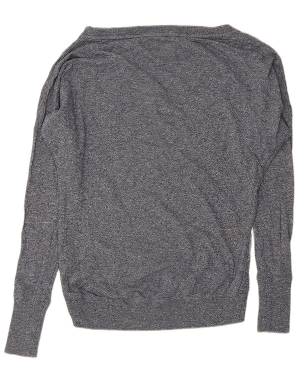 Superdry Jersey de sudadera extragrande para mujer UK 6 XS Algodón moteado gris