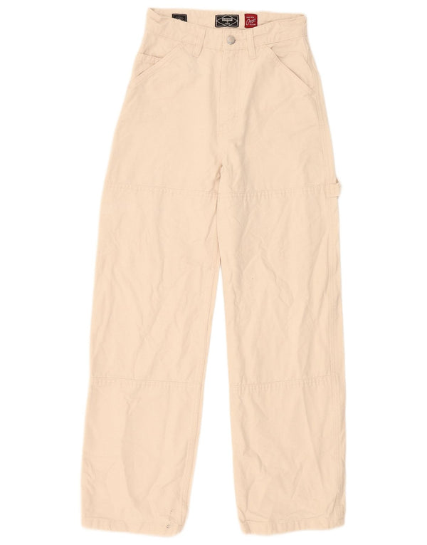 Pantalones Superdry Cargo Rectos Mujer W26 L30 Beige