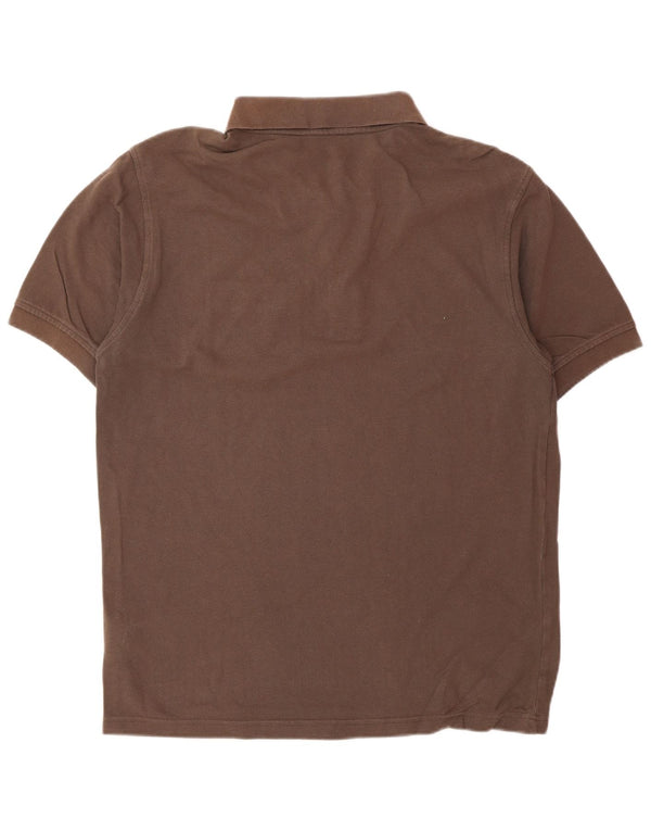 JACK WOLFSKIN Polo Hombre UK 36/38 Marrón Medio Algodón