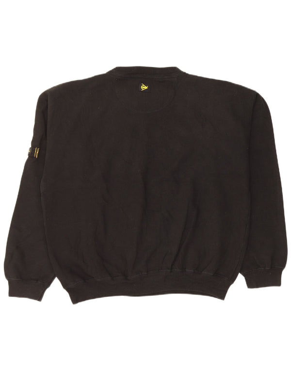 Dunlop Hombre Sudadera Gráfica Jumper XL Algodón Negro
