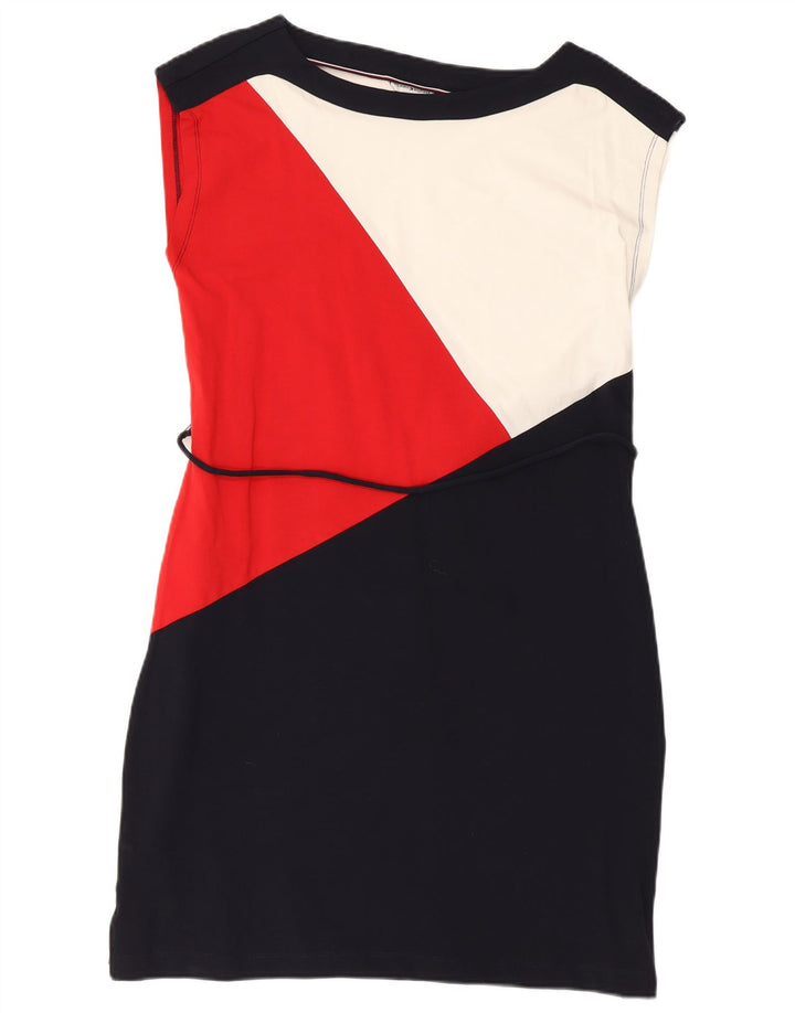 Tommy Hilfiger Vestido tubo para mujer UK 40 Mediano Bloque de color multicolor