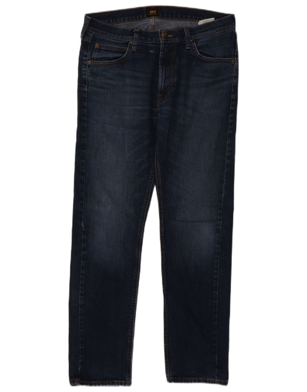 Lee Jeans Daren Zip Fly Rectos para Hombre W33 L32 Algodón Azul Marino