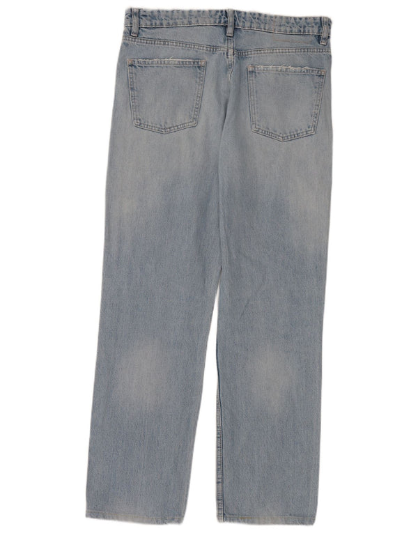 Zara Jeans Rectos Mujer EU 40 Medium W30 L30 Azul