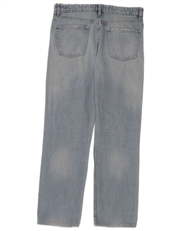 Zara Jeans Rectos Mujer EU 40 Medium W30 L30 Azul