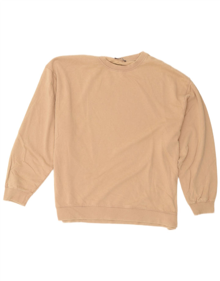 Zara Mujer Sudadera Oversize Jersey UK 40 Large Beige