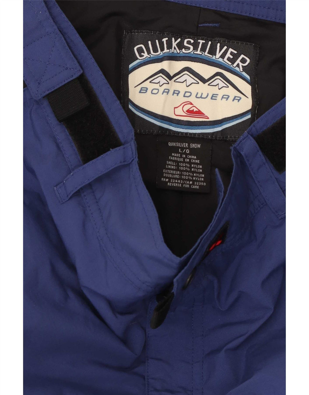 Quiksilver - Pantalón de esquí para hombre, nailon azul grande