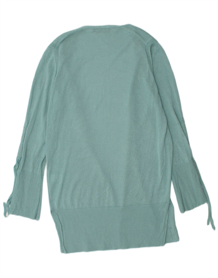 Marks & Spencer - Cárdigan largo para mujer, talla 40, talla M, color turquesa