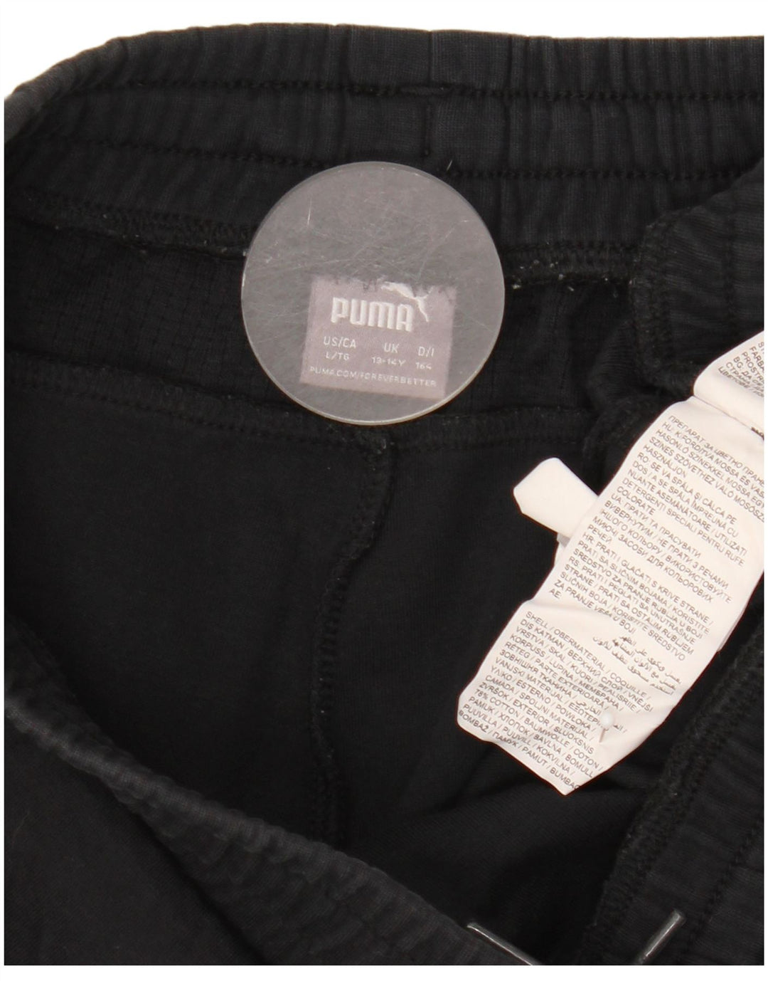 Puma Pantalones cortos deportivos para niño 13-14 años Algodón negro