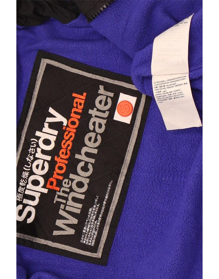 Superdry Chaqueta Cortavientos Gráfica para Mujer UK 40 Small Black