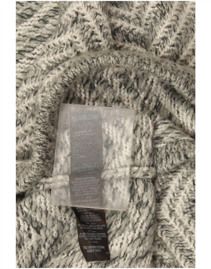 Marks & Spencer Suéter tipo cárdigan largo para mujer Reino Unido 44 Gris medio Chevron