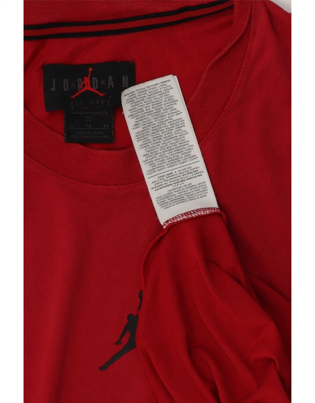 Jordan Hombre Chaleco Top XL Algodón Rojo