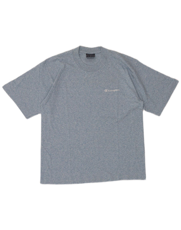 CHAMPION Camiseta para hombre Top Small Blue Moteado de algodón