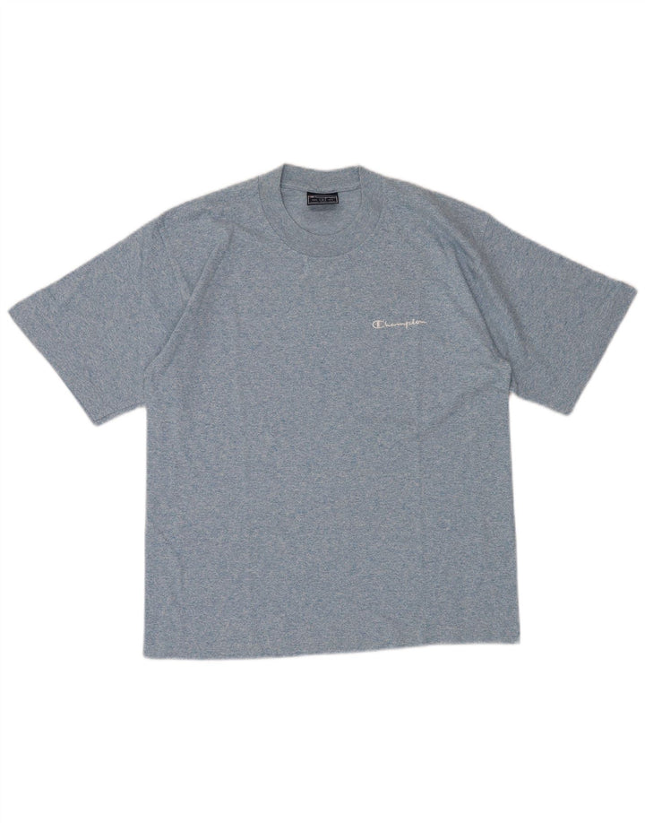 CHAMPION Camiseta para hombre Top Small Blue Moteado de algodón