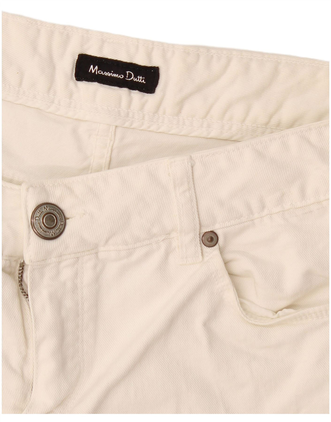 Vaqueros Massimo Dutti Mujer Slim W28 L27 Blanco