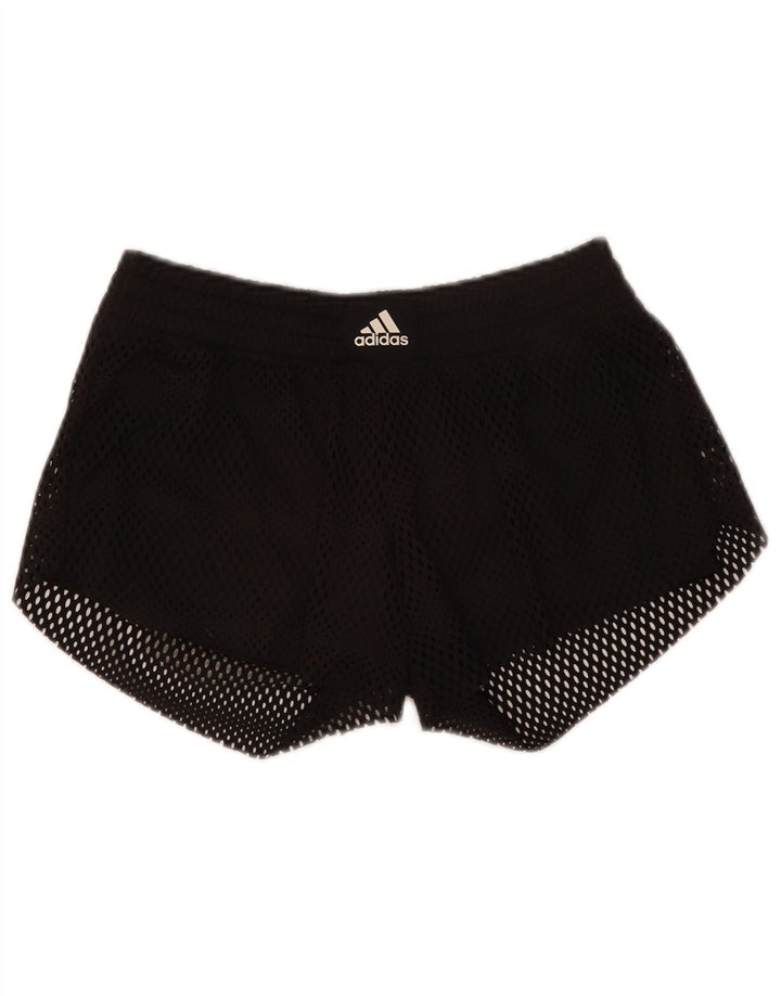 Adidas Pantalones cortos deportivos para mujer UK 10 Small Black Poliéster