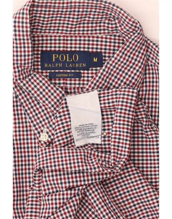 Polo Ralph Lauren Camisa de corte personalizado para hombre Algodón a cuadros multicolor mediano