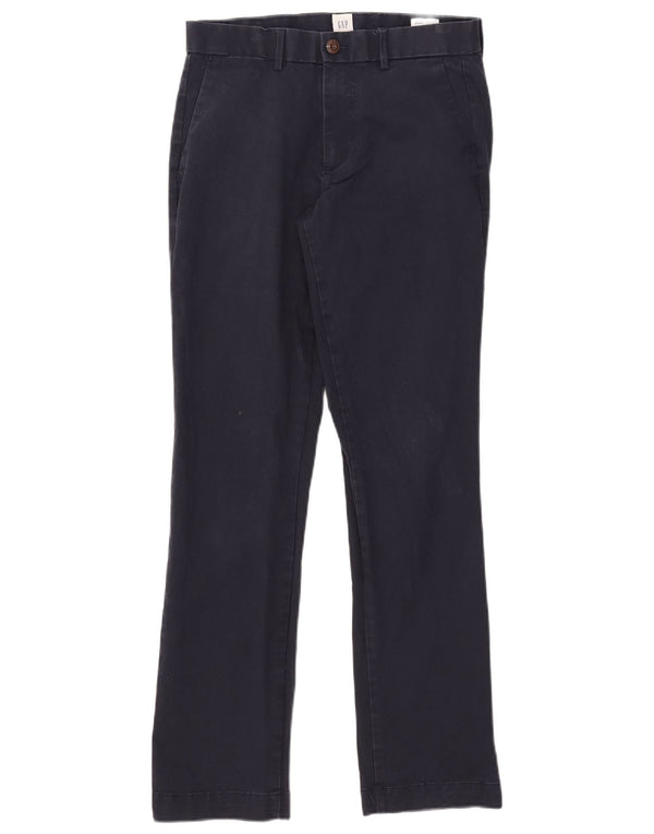 Pantalón chino recto Gap para hombre W29 L32 Algodón azul marino