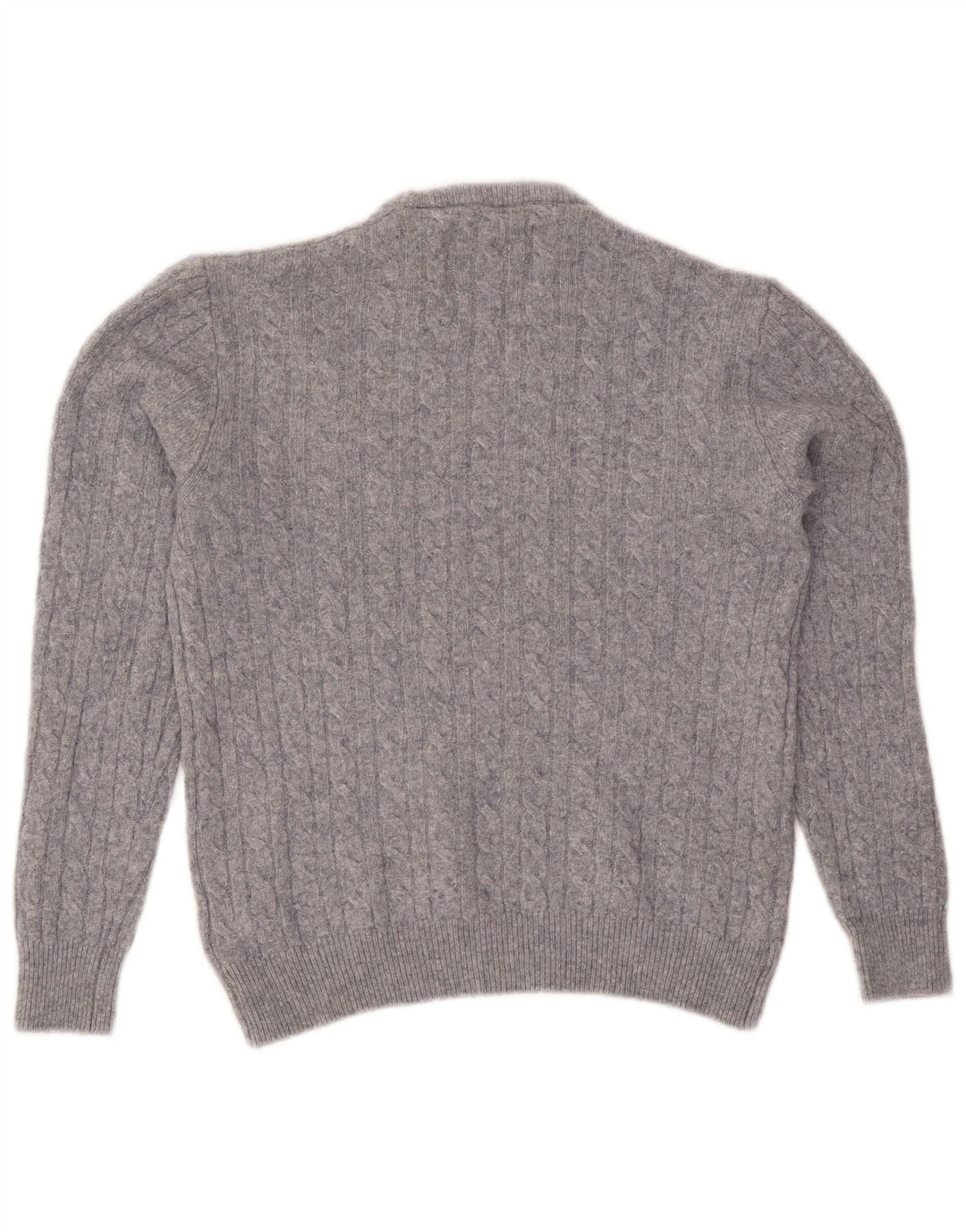 Jack Wills Jersey de cuello redondo para mujer UK 44 Lana moteada gris medio