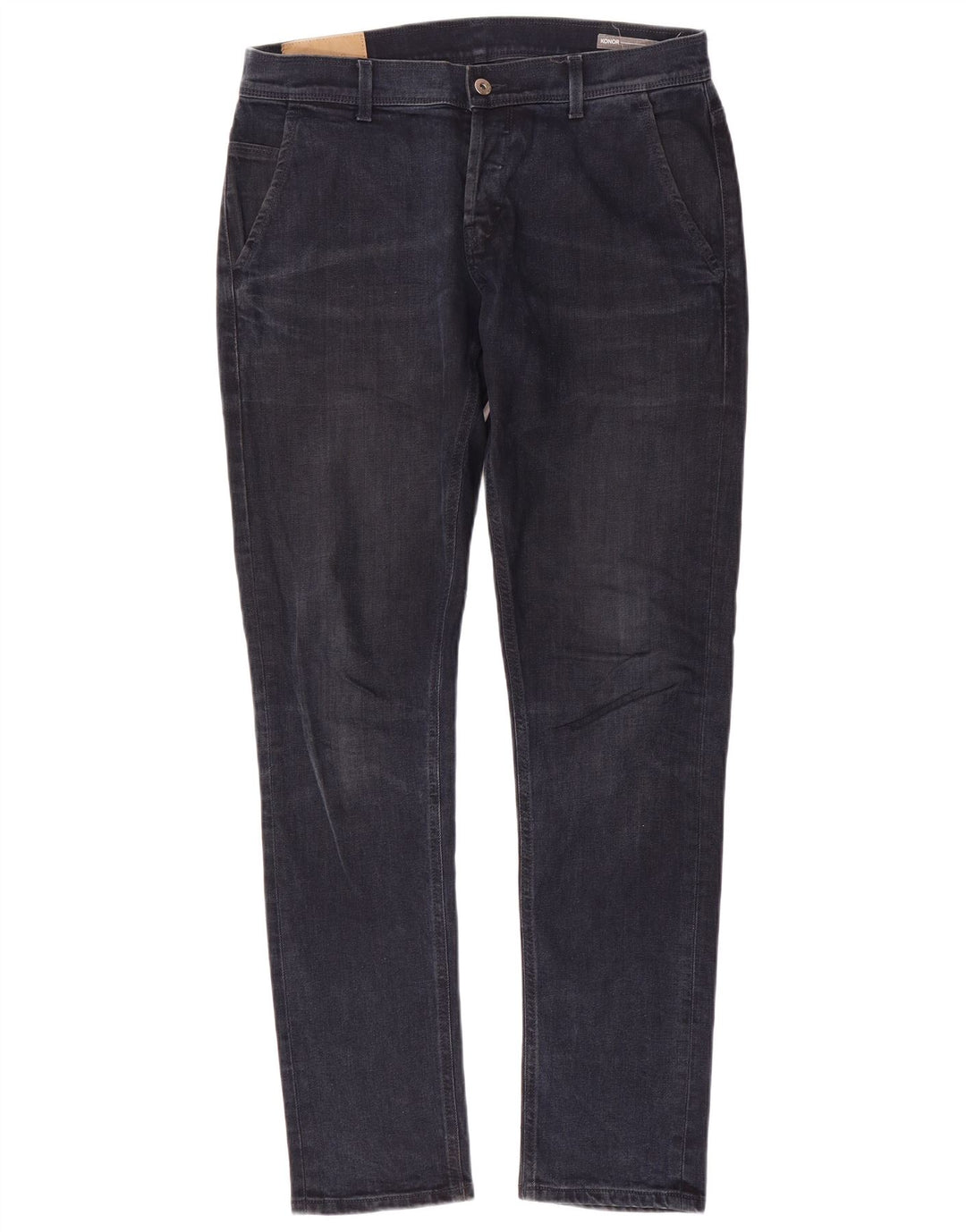 Dondup Vaqueros Rectos Hombre W33 L34 Azul Marino Algodón