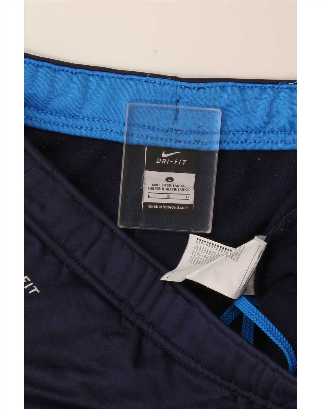 Nike - Pantalones de chándal Dri Fit para hombre, talla grande, poliéster, color azul marino