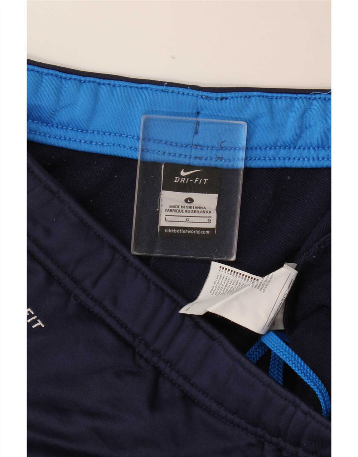 Nike - Pantalones de chándal Dri Fit para hombre, talla grande, poliéster, color azul marino