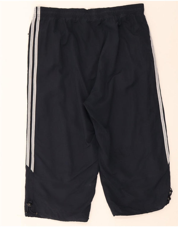 Adidas Mens Capri Chándal Pantalones Grande Azul Marino Poliéster