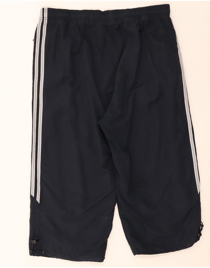 Adidas Mens Capri Chándal Pantalones Grande Azul Marino Poliéster