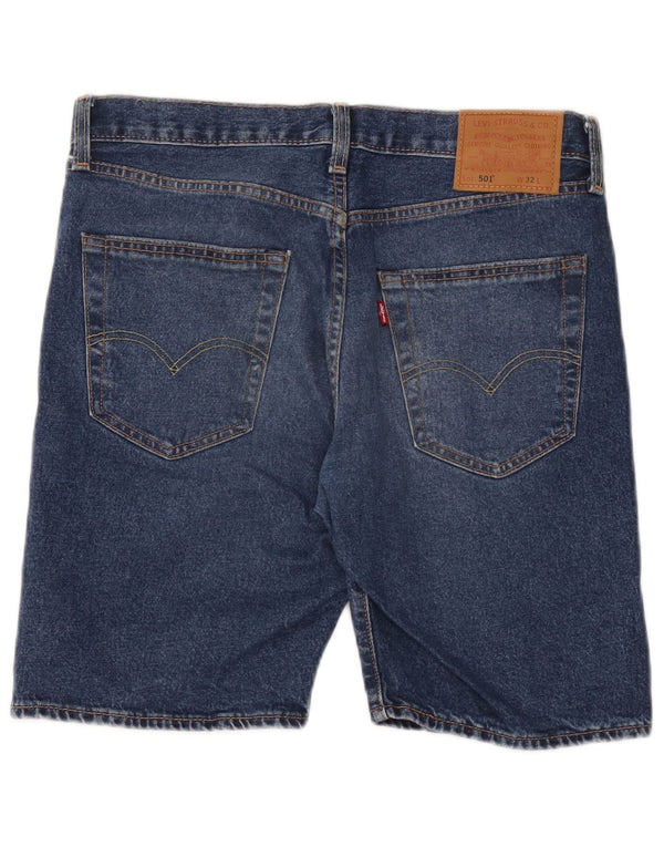 Levi's Mens 501 Denim Shorts W32 Medium Blue Cotton