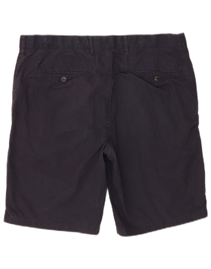 Marks & Spencer Pantalones cortos chinos para hombre W36 Grande Algodón azul marino